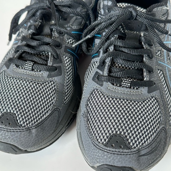 Asics Gel Venture Trail Running Grey and Blue Sneakers Sz 8 - Picture 5 of 9